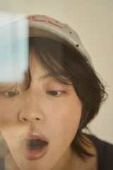 Rihikikomori-cap (polka dots)