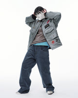 STAR PATCH PANTS (SOLID)