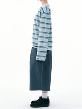 MULTI BORDER L/S TEE