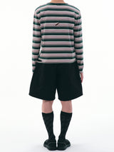 MULTI BORDER L/S TEE