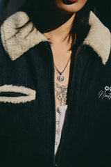 N Logo Pattern Necklace