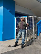 Leopard 2way blouson