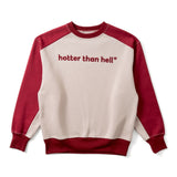 バイカラーラグランスウェット