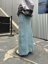 Cargo Denim Skirt