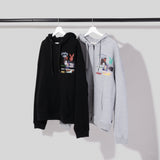 花花公子X Genzai拼貼拉鍊連帽衫