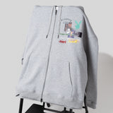 花花公子X Genzai拼貼拉鍊連帽衫