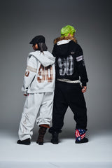 Numbering Check Zip Hoodie