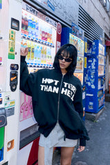 block logo zip hoodie