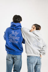 針跡返回徽標連帽衫