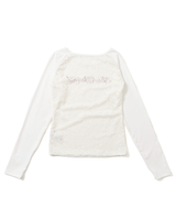 透視蕾絲長袖T恤