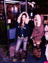 Faux Fur Leg Warmer【9090 girl】