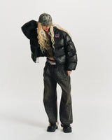 Rhinestone Buggy Denim Pants【9090 girl】