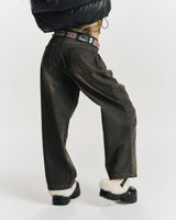 Rhinestone Buggy Denim Pants【9090 girl】