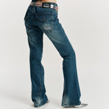 Tiara Logo Vintage Flare Denim Pants【9090 girl】