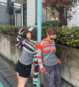 layered border sheer knit