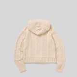 【HIROKI TSUZUKI】COTTON KNIT ZIP HOODIE