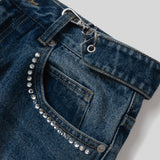 【HIROKI TSUZUKI】RHINESTONE PANTS