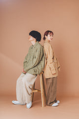 over big pocket check shirt