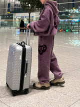 像心臟徽標汗水褲一樣復古