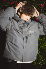 Space Logo Hooded Down Jacket