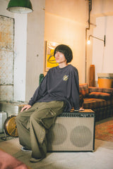 vintage like side button cargo pants