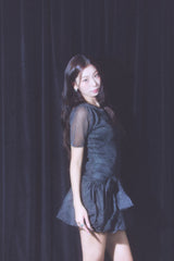 Sparkle knit bubble dress