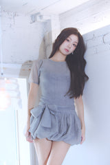 Sparkle knit bubble dress