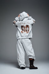 Numbering Check Zip Hoodie