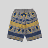 HEART JACQUARD KNIT PANTS