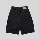 條紋寬鬆短褲