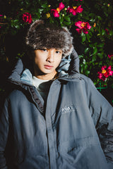 Space Logo Hooded Down Jacket