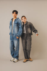 Flower Logo Denim Blouson