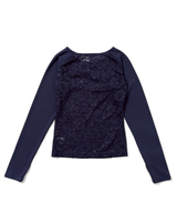 透視蕾絲長袖T恤