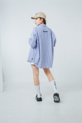 連鎖徽標條紋襯衫