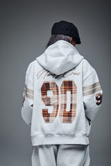 Numbering Check Zip Hoodie