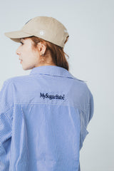 連鎖徽標條紋襯衫