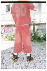 NINETY Faded Layered Shorts