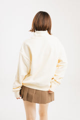 circle logo sweatshirt turtleneck