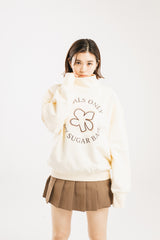 circle logo sweatshirt turtleneck