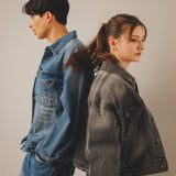 Flower Logo Denim Blouson