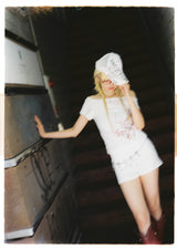 Cross Logo Off Shoulder Tee