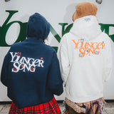 Youngersong X Tamagotchi通用徽標連帽衫