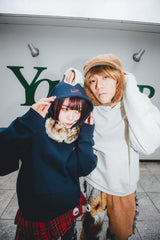 Youngersong X Tamagotchi通用徽標連帽衫