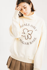circle logo sweatshirt turtleneck
