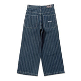 BU STRIPE BAGGY DENIM PANTS