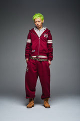 Numbering Check Zip Hoodie