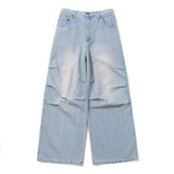 宽松过染牛仔布