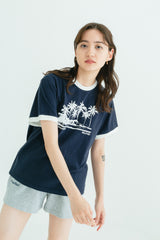 MSB palm tree print tee
