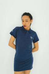 MSB 패치 로고 폴로 드레스