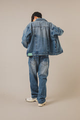 Flower Logo Denim Blouson